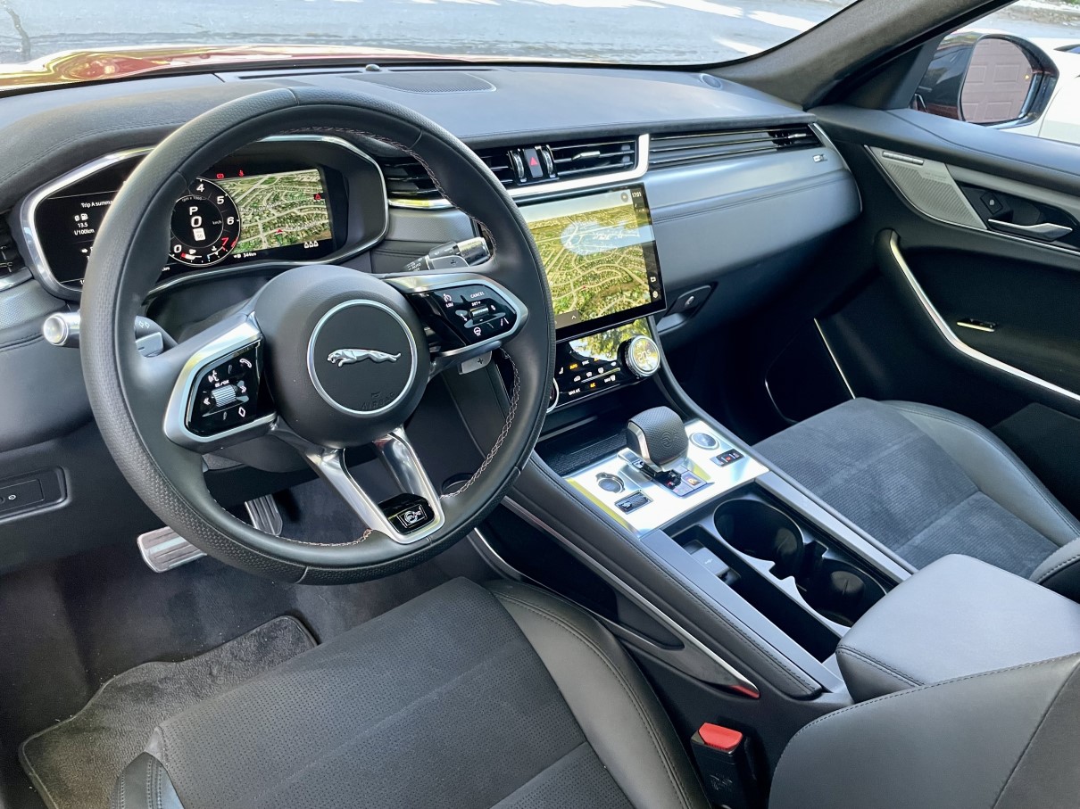 2023 jaguar f pace svr interior