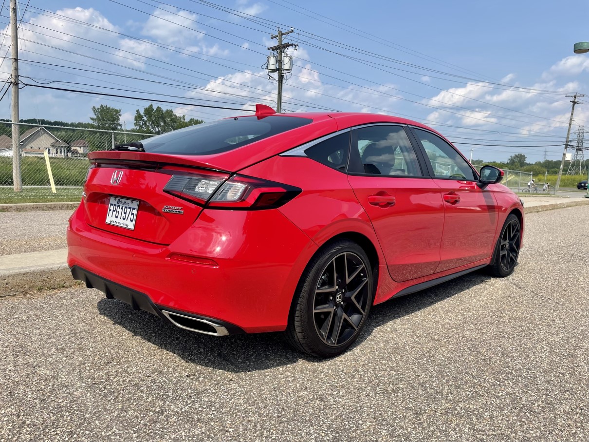 2023 honda civic hatchback rear