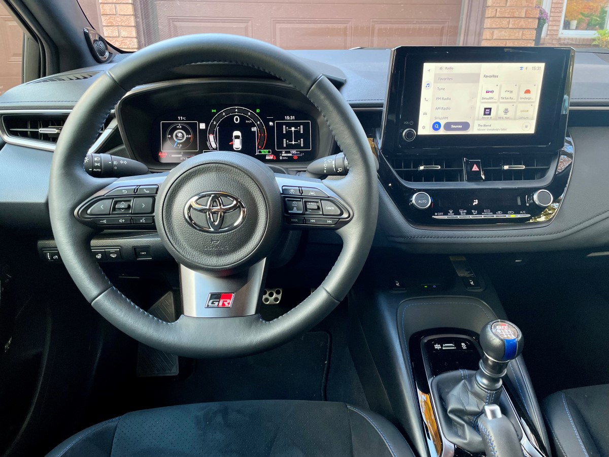 2024 toyota GR corolla interior